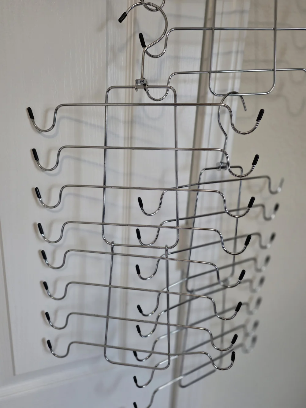 Chrome Multi-Tier Hanging Organizer Rack - Silver
